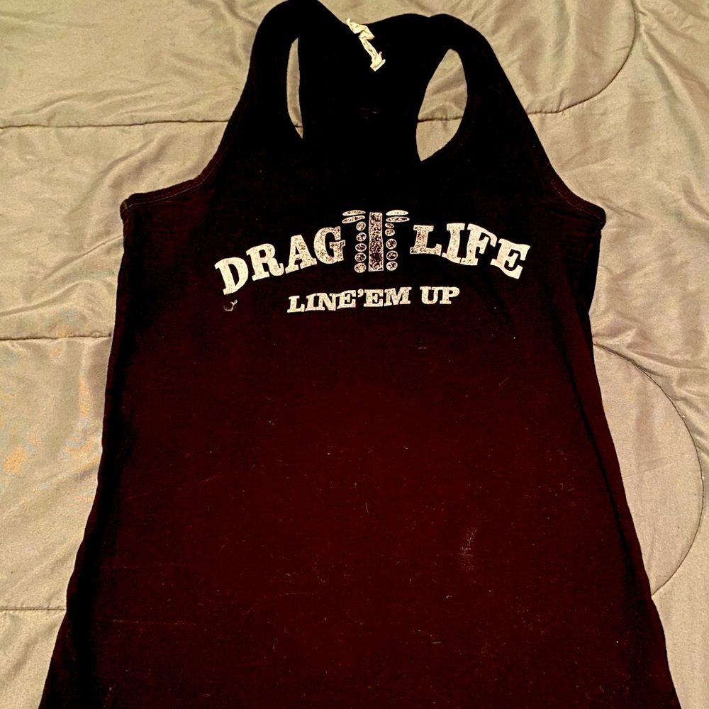 Black and white Drag Life women’s tank top